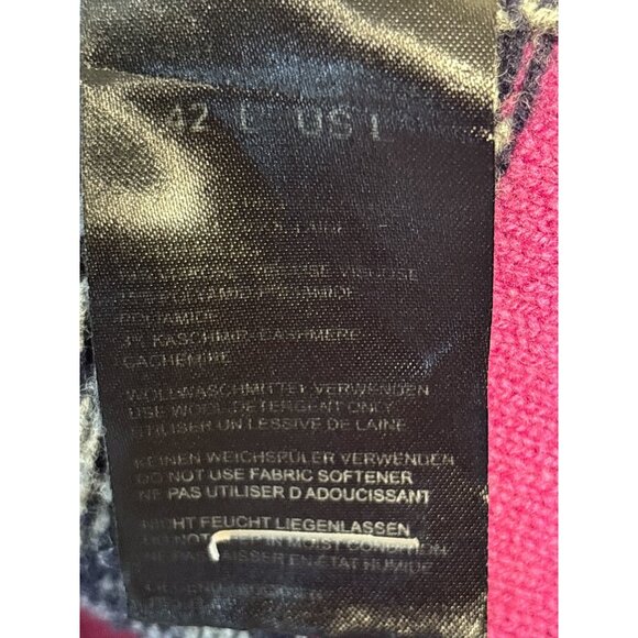 Fire & Ice Womens Hooded Pullover Sweater Black & Gray Snowflake Pattern Size L - Picture 7 of 10